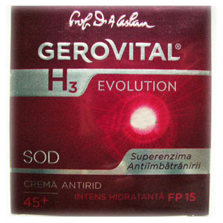 Gerovital H3 Evolution Crema Antirid FP 15