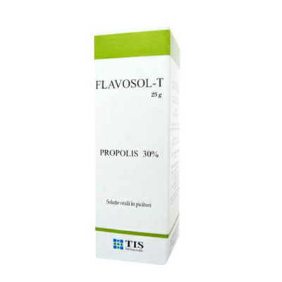 Flavosol 300mg/ml solutie orala propolis 30% 25ml