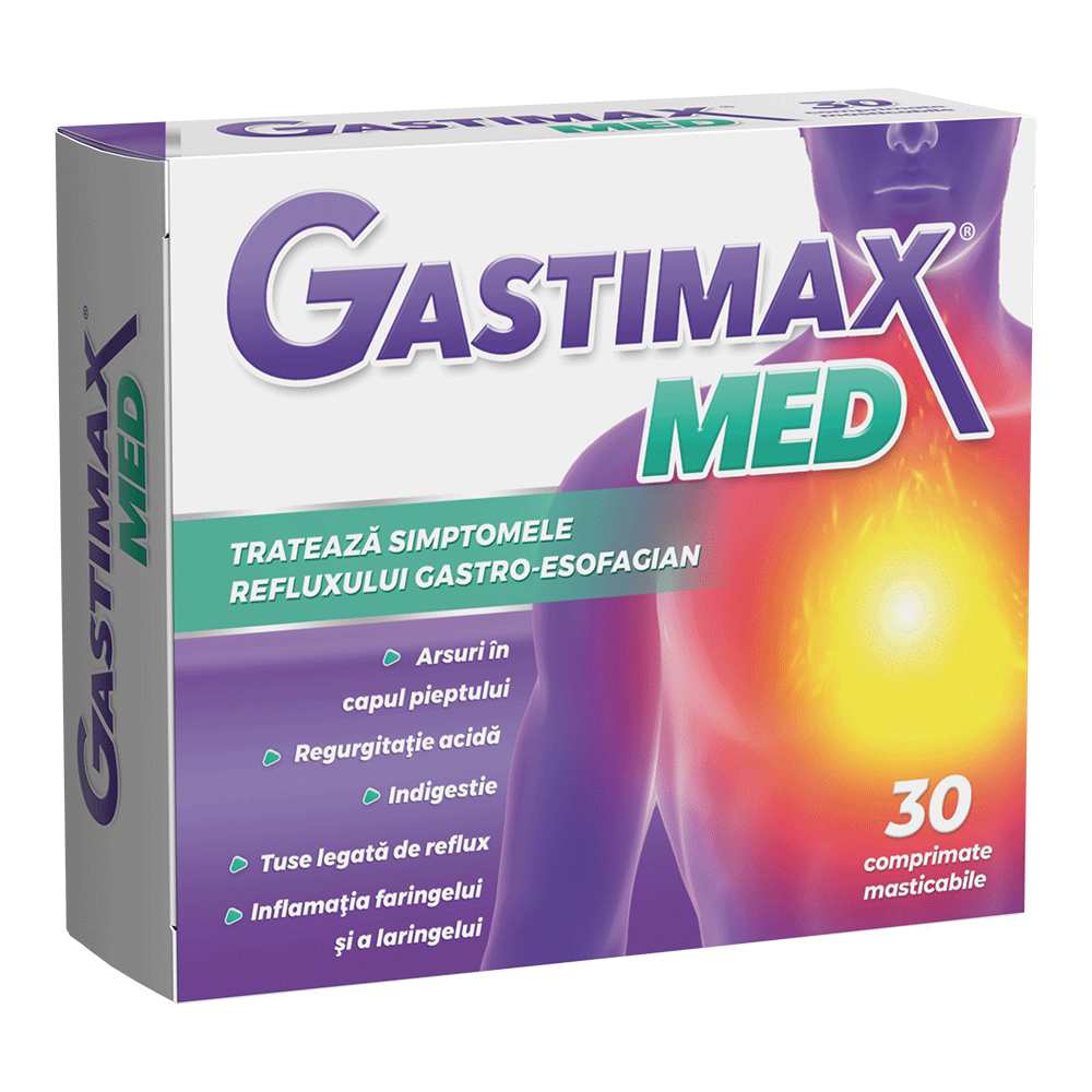 Gastimax MED 30 comprimate masticabile