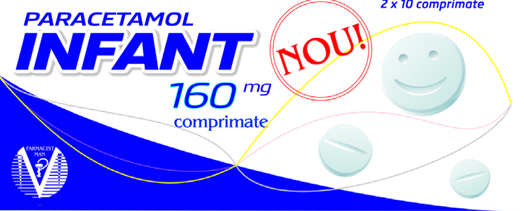 Paracetamol INFANT 160mg 20 comprimate