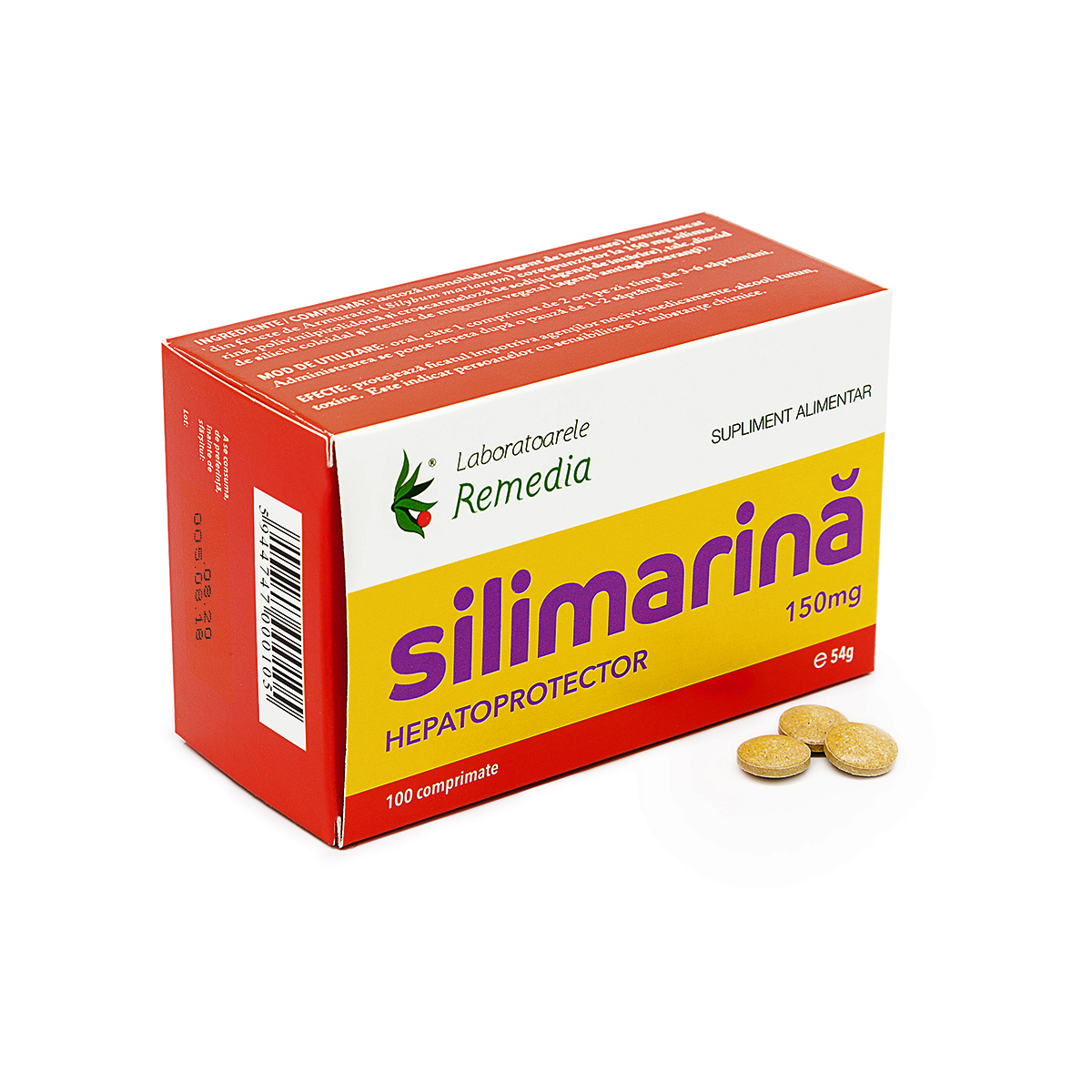 Remedia Silimarina 150mg 100 comprimate