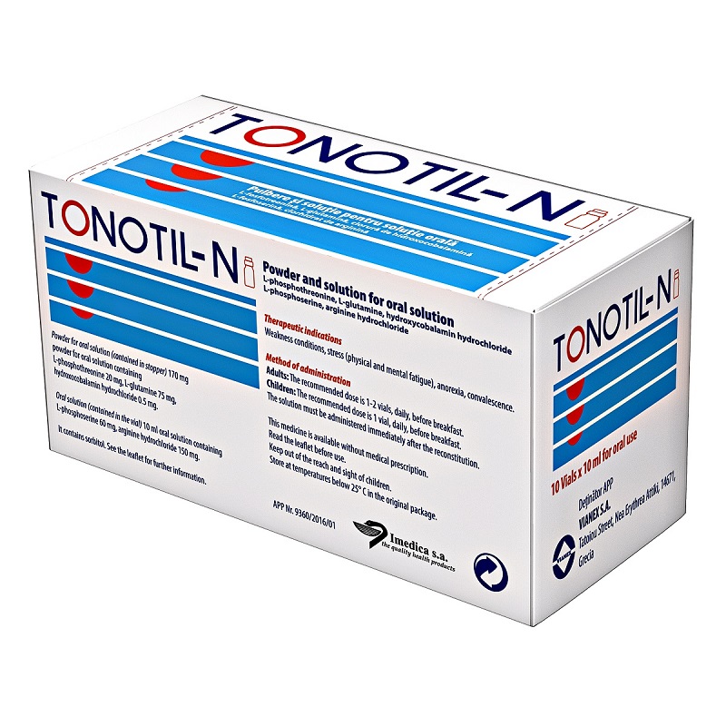 Tonotil-N 10 flacoane pulbere solutie orala
