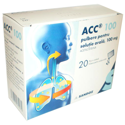 ACC Junior 100mg/ pulbere pentru solutie orala