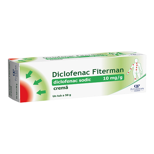 Diclofenac 10mg/g crema 50g Fiterman