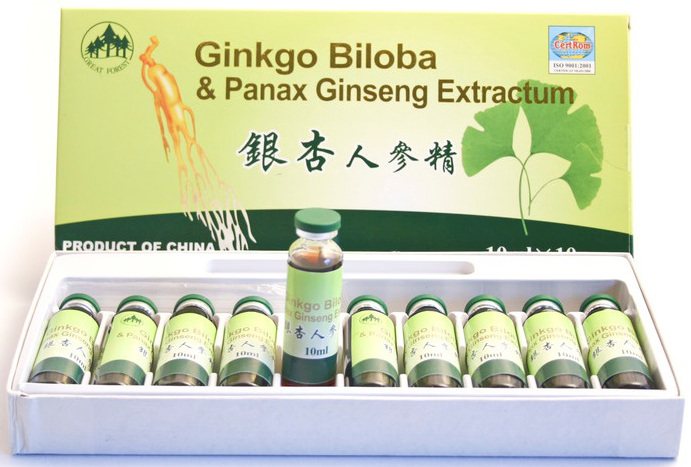 Ginkgo Biloba Panax Ginseng Extractum 10 flacoane x 10ml
