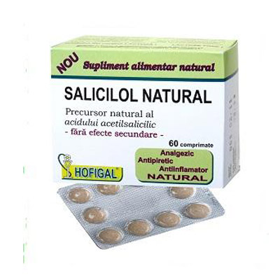 Salicilol Natural 60 comprimate Hofigal