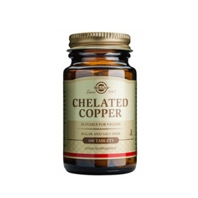 Solgar Chelated Copper - Cupru 100 tablete