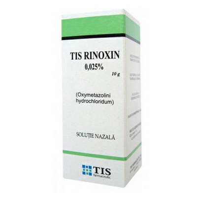 Rinoxin TIS 0,25 mg/ml, picaturi nazale, solutie