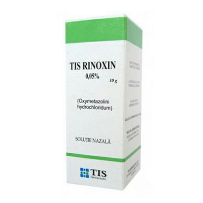 Rinoxin TIS 0,5mg/ml, picaturi nazale, solutie