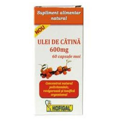 Ulei de catina 600 mg 60 capsule Hofigal