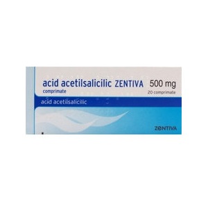 Acid acetilsalicilic 500mg Zentiva 20 comprimate