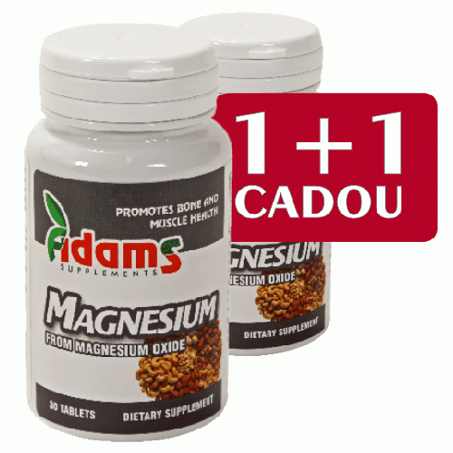 Adams Magneziu 375mg 30 comprimate 1+1 Gratis