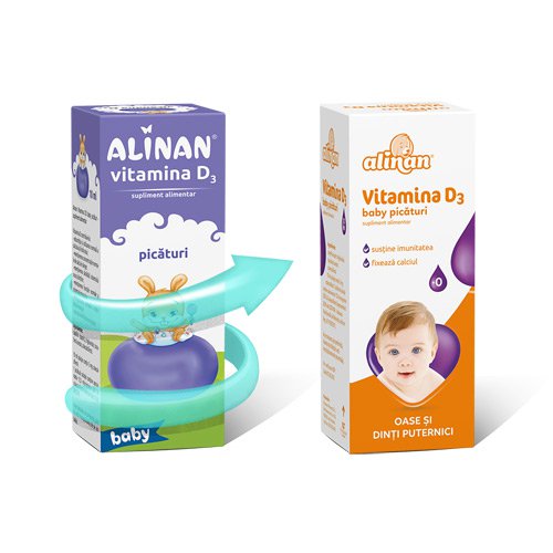 Alinan Vitamina D3 Baby Picaturi 10ml