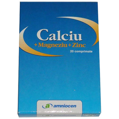 Calciu + Magneziu + Zinc 20 comprimate