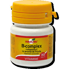 B Complex + vitamina C 30 tablete