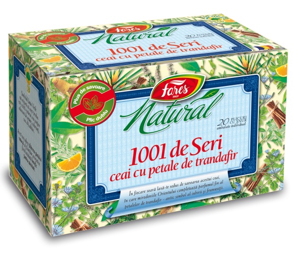 Ceai Natural 1001 de Seri cu petale de trandafir