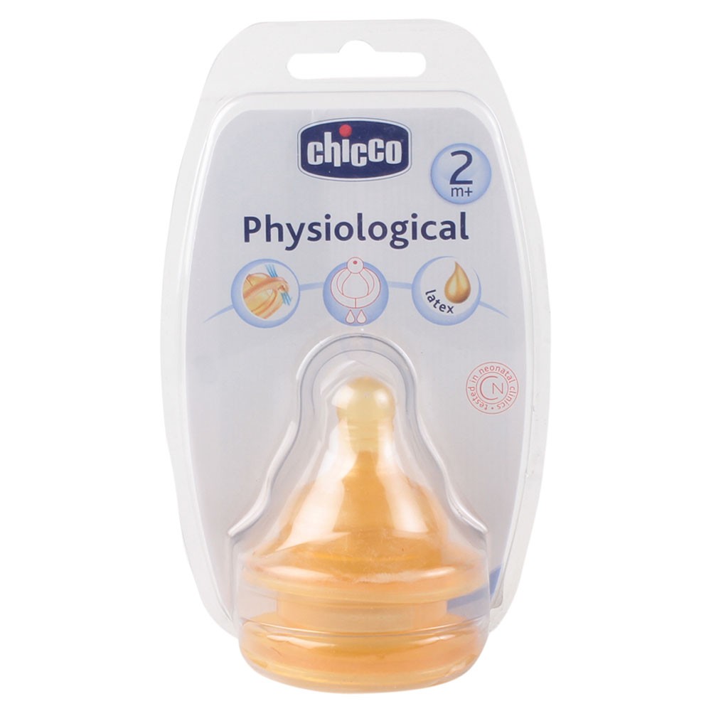 CHICCO Tetina latex Physiological 2 bucati