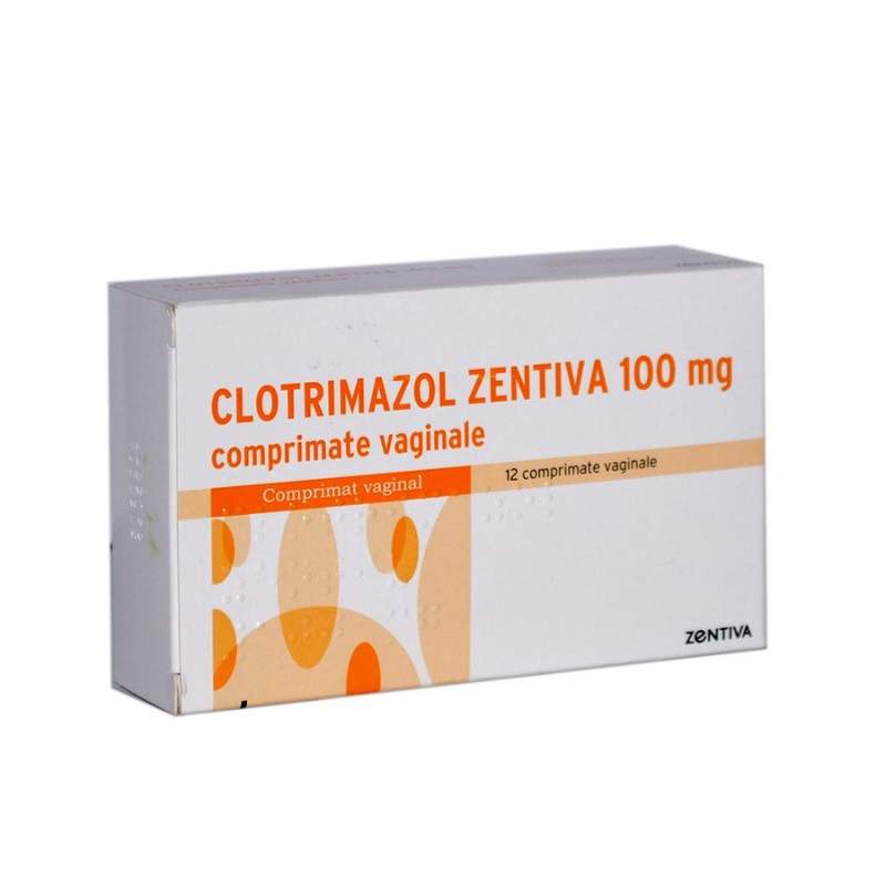 Clotrimazol Zentiva 100mg 12 comprimate vaginale