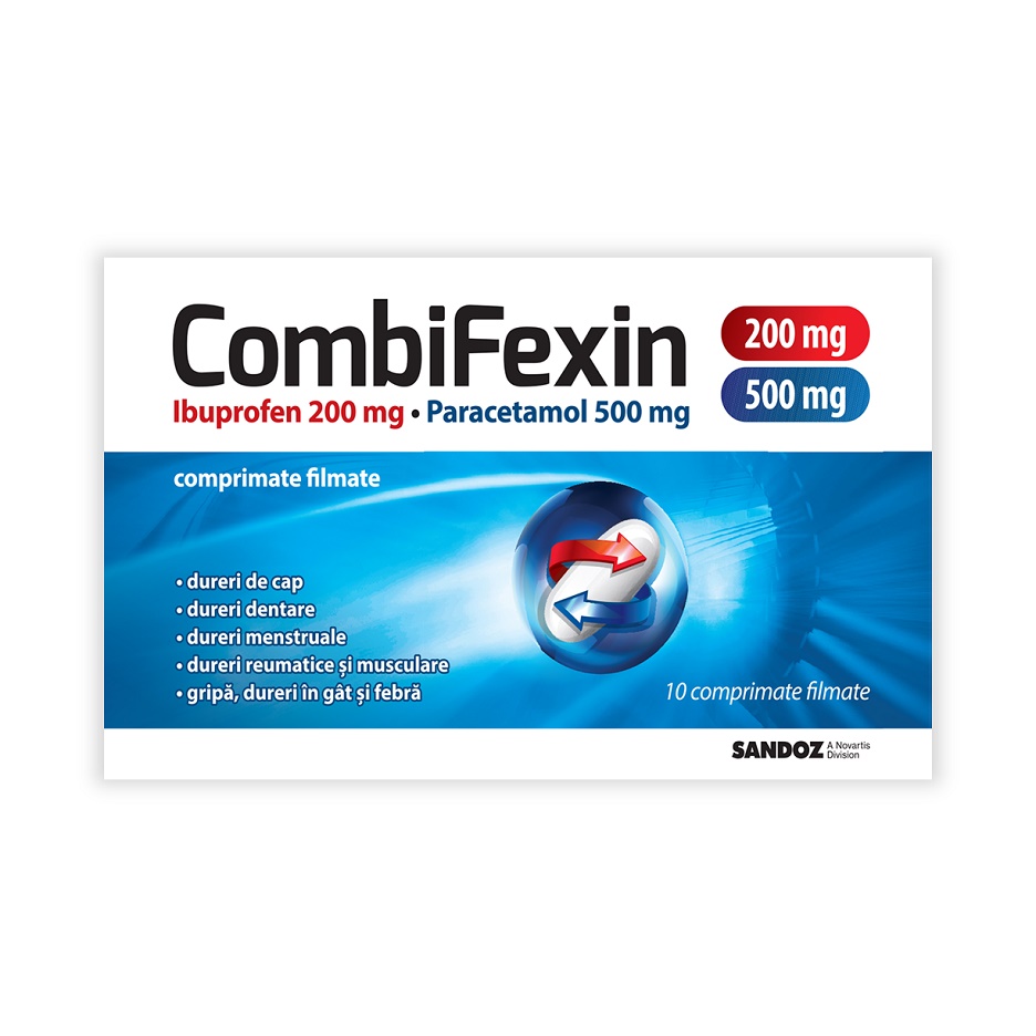 Combifexin 200mg/500mg 10 comprimate filmate