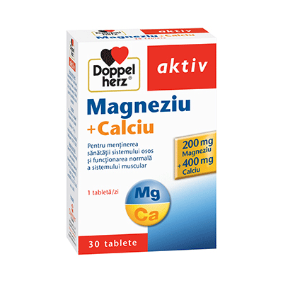 Doppelherz Magneziu + Calciu 30cp