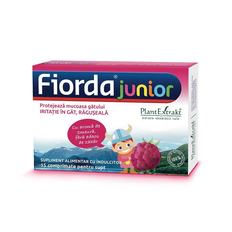 FIORDA Junior zmeura 15 comprimate pentru supt