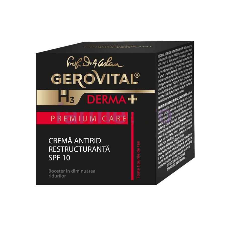 Gerovital H3 Derma Premium Care Crema antirid restructuranta SPF10