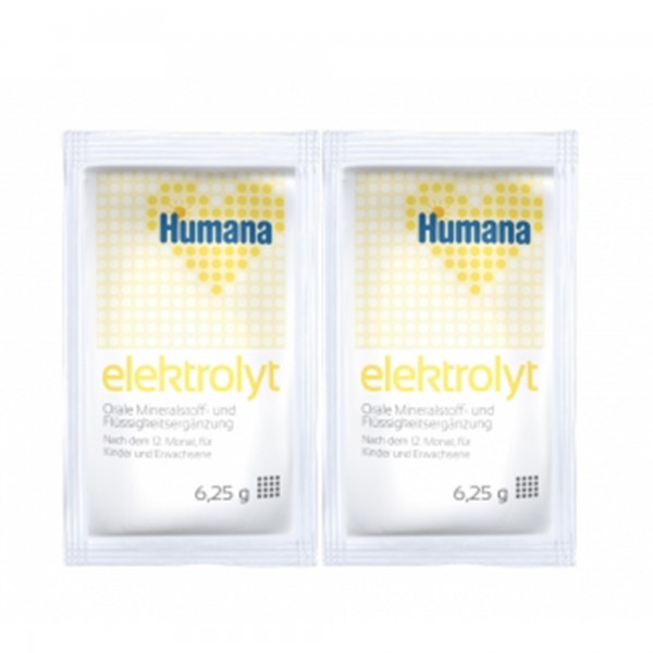 HUMANA Electrolit banane 2 doze