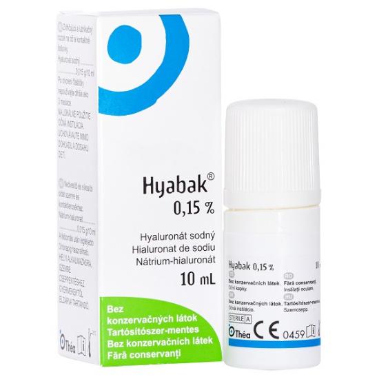 Hyabak 0,15% solutie sterila lentile de contact 10ml