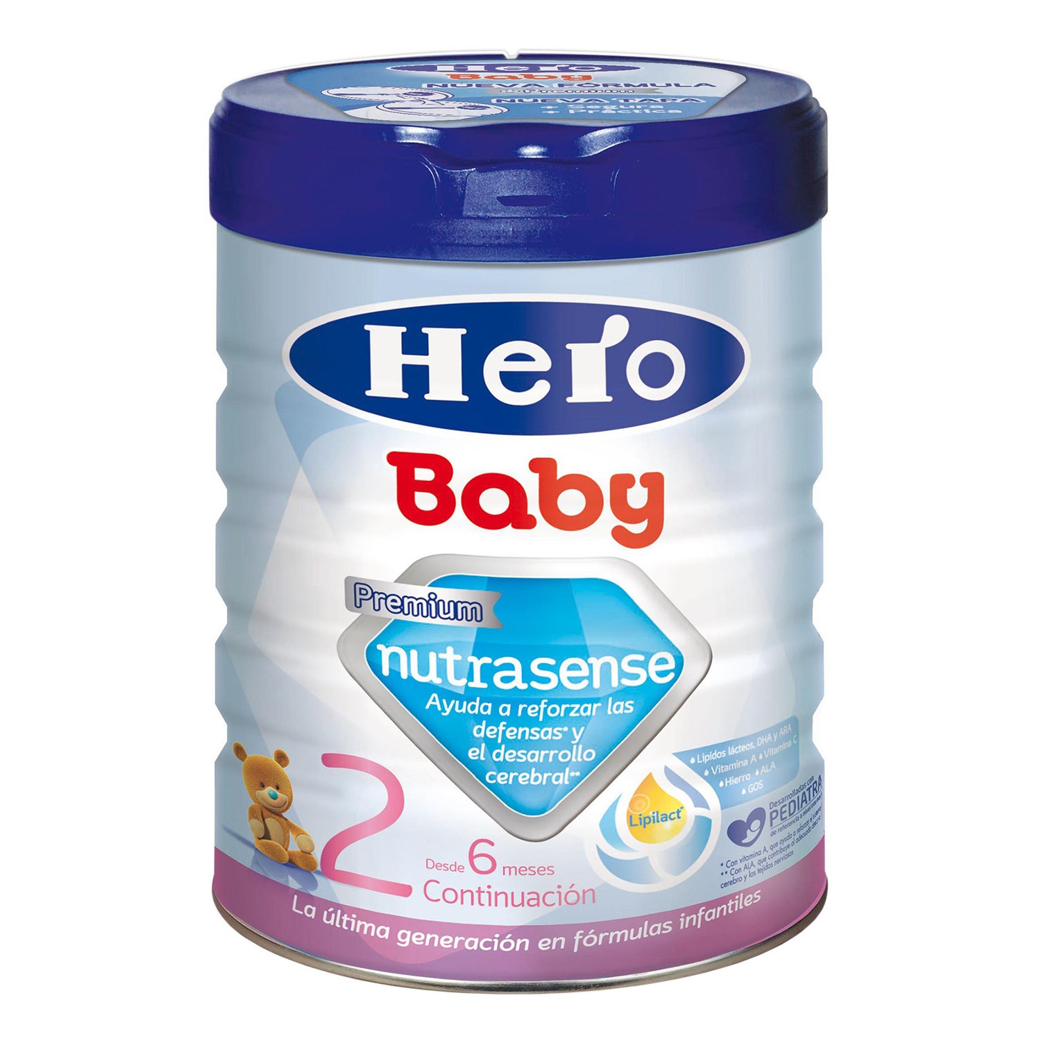 HERO Baby Premium Lapte Nutrasense 2 800g 6-12 luni