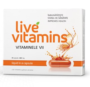 Live Vitamins - Vitaminele vii 30 capsule