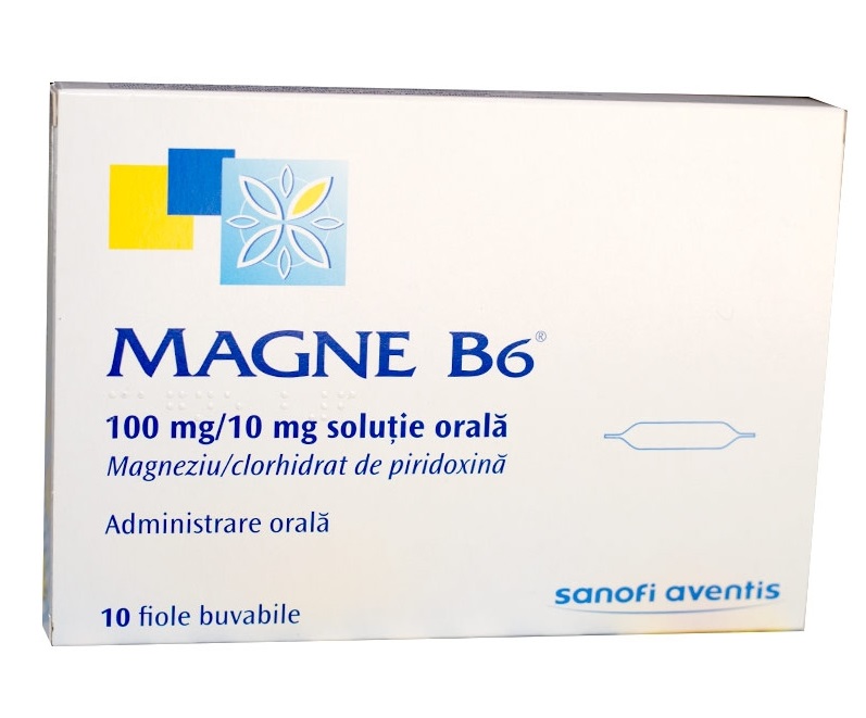 Magne B6 solutie orala 10ml 10 fiole