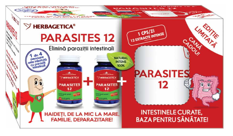 Parasites 12 30cps - Herbagetica | Eherbal