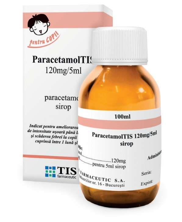 Paracetamol TIS 120mg/5ml sirop copii 100ml