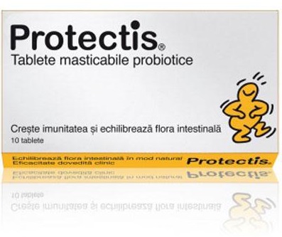 Protectis comprimate masticabile cu aroma de lamaie