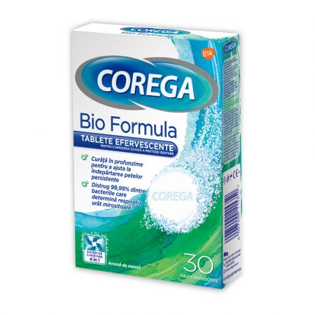 Corega Tabs Bio Formula Tablete curatare Proteza 30 tablete