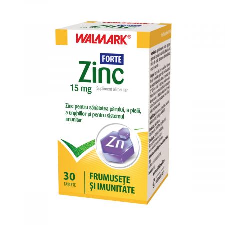 Zinc Forte 15mg 30 comprimate Walmark