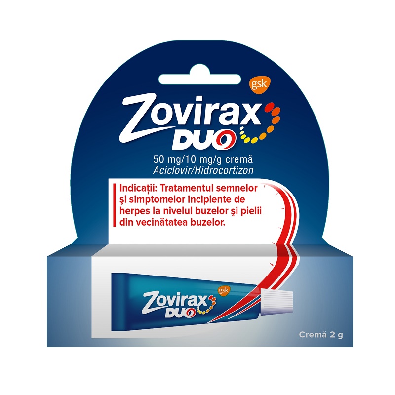 Zovirax Duo 50mg/10mg/g crema 2g